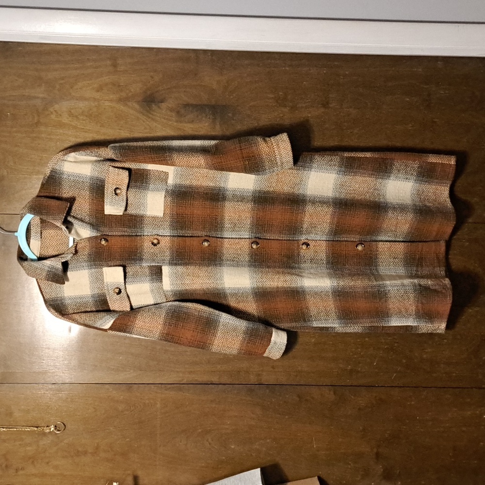 NWT boutique plaid jacket